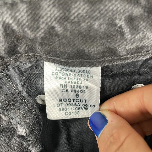 Harley Davison Jeans Black Womens Boot Cut Denim Dark Wash Size 6 EUC - Picture 7 of 10